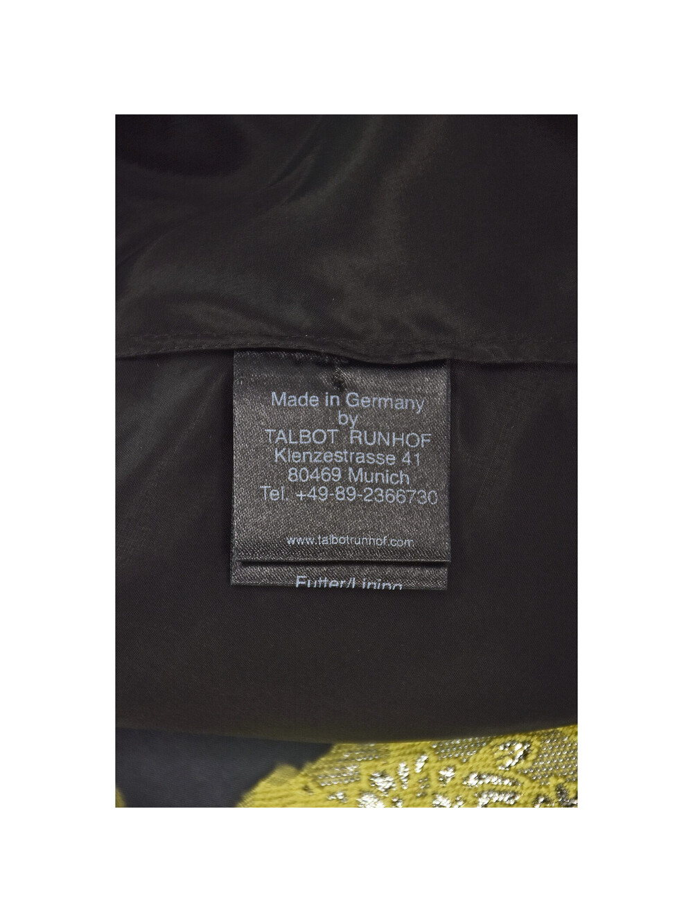 TALBOT RUNHOF Fit & Flare Mini Dress, Yellow, Gray & Silver, SZ 8 NWT @ $2995 - Picture 8 of 9